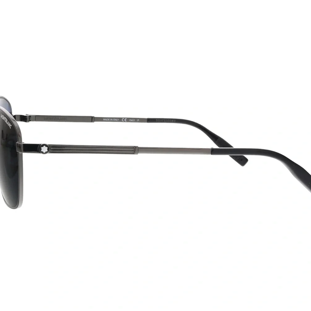 Montblanc MB0026S-005 Ruthenium Aviator Sunglasses